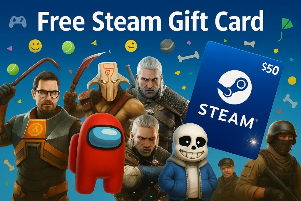 Get Your Free Steam Gift Card!